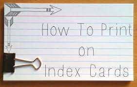 Select the labels option in the top left of the mailings tab. Did You Know You Can Print On Index Cards Study Cards Index Cards Card Printer