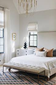 Smith Large Table Lamp In Black On White Nightstand Transitional Bedroom