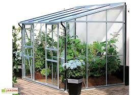 Serre De Jardin Adossee Verre Lams 5 M Melissa 5200 Alu Naturel En 2020 Serre Jardin Serre Adossee Maison Verte