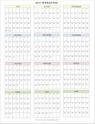 Free Printable Academic Calendar For 2017 2018 School Year School Calendar Printables Homeschool Calendar School Calendar
