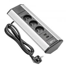 Münster systeme® setzt ausschließlich steckdosenleisten mit wieland gst18 stecksystem ein. Eckige Schreibtisch Steckdosenleiste Kabelange 1 5m 3x Schuko Steckdosen 2xusb 2 1a 5v Silber Gtv Ae Pbkt3u2u 80