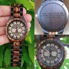 The Great Yggdrasil Tree Of Life Handmade Viking Wooden Watch Etsy In 2021 Wooden Watch Handmade Watch Beautiful Watches