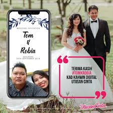 Di samping kebahagiaan, tanggungjawab akan dipikul bersama. Selamat Pengantin Baru Untuk Kad Kahwin Utusan Cinta Facebook