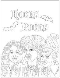 Hocus Pocus Coloring Pages Coloring Pages Cartoon Coloring Pages Halloween Coloring Book