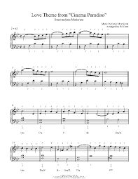 Start free trial upload log in. Love Theme From Cinema Paradiso By Ennio Morricone Piano Sheet Music Intermediate Level