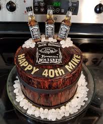 Hubby 40th Birthday Cake Ideas For Husband Jack Daniel S Birthday Cake For Husband S 40th Birthday Party 40th Birthday Cakes Birthday Cake For Husband Cake For Husband