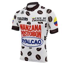 Cafe De Colombia Postobon Manzana Ryalcao Retro Cycling Jersey Freestylecycling Com Cycling Outfit Custom Cycling Jersey Cycling Race