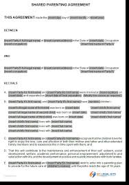 Becoming a parent enters you into a completely new and sometimes overwhelming world. Parenting Plan Agreement Template