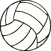 Beach Ball Clipart Black And White Volleyball Clipart Free Graphics Images And Pictures Of Beach Volley Net Ball And Players Volleyball Sport Volleyball Play Volleyball