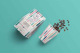 Free Paper Coffee Bag And Paper Coffee Cup Mockup Package Mockups