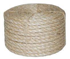 T.W . Evans Cordage Co. 23-410 3/8-Inch by 100-Feet Twisted Sisal Rope,Tan,Onе  Paсk - Amazon.com
