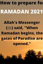 How To Prepare For Ramadan 2021 In 2021 Ramadan Preparing For Ramadan See And Say