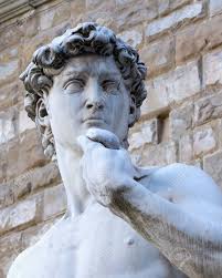 La Réplique Du David De Michel-Ange Sculpture À Florence. Détail De La Tête  Et L'avant-bras. (Toscane, Italie) Banque D'Images et Photos Libres De  Droits. Image 35014570