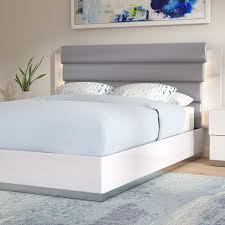 Bofeng full size size metal bed platform frame with headboard and footboard mattress. Lighted Headboard Platform Beds You Ll Love In 2021 Wayfair