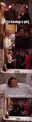 Haha Love That Episode The One Where Chandler Takes A Bath Friends Tv Best Friends Movie Friends Moments