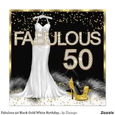 Birthday Black And Gold Party Dress Create Your Own Invitation Zazzle Com 50th Birthday Invitations 50th Birthday Party Invitations Birthday Party Invitations