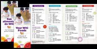 Women Infants And Children Wic Wic Foods Food Packages