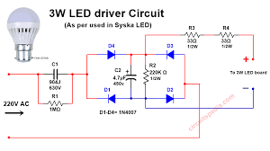 Image result for LED lamp circuit