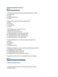 Jul 14, 2021 · berikut ini kunci jawaban soal subtema 1 pembelajaran 5 halaman 42, 43, 44, 45, 46, 47, 48, 49, dan 50 buku tematik tema 1 kelas 5 sd. Plbj Kelas 5 Kurtilas Semester 1