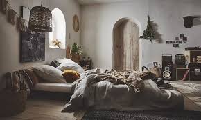 Une Chambre Salon A La Decoration Au Style Boheme Planete Deco A Homes World Chambre Salon Chambre Parentale Plan Deco Chambre A Coucher