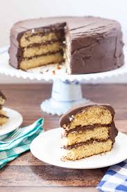 For the frosting, beat spread and vanilla in large bowl with electric mixer on medium speed until light and fluffy. Gluten Free Yellow Cake With Chocolate Fudge Frosting