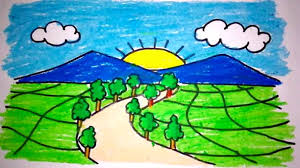 Gambar mewarnai bunga untuk anak tk dan sd marimewarnai com. Gambar Pemandangan Anak Sd Harian Nusantara