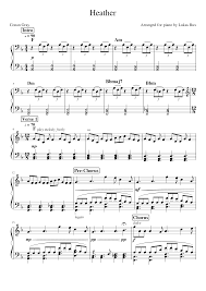 Theme harry potter harry potter spells harry potter marauders harry potter images harry potter aesthetic piano sheet music letters piano music notes hedwigs theme piano letter song. Heather Sheet Music For Piano Solo Musescore Com