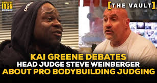 Kai Greene Debates Head Judge Steve Weinberger About Judging In  Bodybuilding