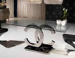 Chanel Table The Best Things In Life Are Free The Second Best Are Very Expensive Coco Chanel Furniture Dining Table Glass Dining Table Glamourous Dining Room
