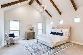 It has a terracotta flooring and wooden cathedral ceiling. 55 Primary Bedrooms With Tall Ceilings Vaulted Cathedral Home Stratosphere