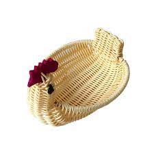 Set 2 rattan woven storage and shopping hamper baskets with handle and removable liner, handmade wicker willow market baskets for picnic, easter egg, shopping, gift collection. Amazon Com Hand Woven Rattan Basket Lovely Swan Fruit Storage Basket Baby Photo Props Posing For Home Decoration Baby