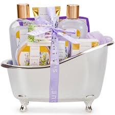 Find deals on products in bath & shower on amazon. Buy Spa Luxetique Gift Baskets For Women Lavender Spa Gift Bath And Body Works Gift Set With Body Lotion Bath Salt Bath Bombs Relaxing Gifts For Women Birthday Gifts For Women Online