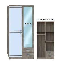 Lemari jati 2 pintu sliding atau yang biasa disebut dengan jenis almari minimalis model jepara pintu geser harga paling murah, cocok untuk gaun dan jas. Jual Lemari Pakaian 2 Pintu Murah Lssp2 Terbaru Juli 2021 Blibli