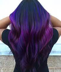 Purple Ombre Hair Human Hair Extensions Clip In Extensions Etsy Dark Purple Hair Color Purple Ombre Hair Dark Purple Hair
