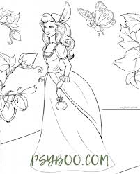 Free printable princess coloring pages pdf. Printable Thumbelina Flower Princess Coloring Page Pdf Free