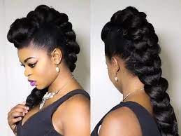 Faux Braided Mohawk On Natural Hair Youtube Natural Hair Styles Natural Hair Mohawk Cornrows Braids For Black Women