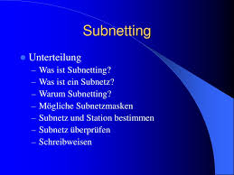 Die subnetze haben jedoch eigene subnetzmasken. Ppt Herzlich Willkommen Powerpoint Presentation Free Download Id 4468993