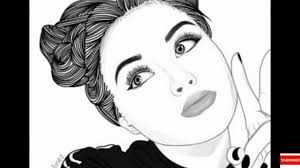 Dessin kawaii noir et blanc luxe photos dessin kawaii noir. Dessin De Fille En Noir Et Blanc Doriahxgtv Youtube