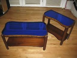 Sale Antique Art Deco Cobalt Blue Mirror Glass Top Coffee End Tables 1930s Cobalt Blue Decor Blue Decor Blue Coffee Tables
