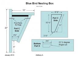 Blue Bird House Plans Pdf How To Build A Peterson Slant Front Style Bluebird House Bluebird House Bluebird House Plans Blue Bird