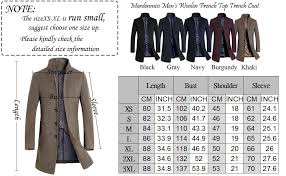 mordenmiss mens french woolen coat business down jacket trench topcoat