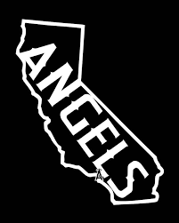 Angels Baseball Logo Black And White La Anaheim Angels California Logo Vinyl Decal Car Window Etsy Car Decals Vinyl Vinyl Decals California Logo