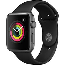 Apple Watch Series 3 Gps 42mm Space Gray Aluminum Case With Sport Band Black Apple Watch Series 3 Apple Watch New Apple Watch