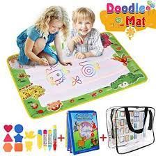 The moist tip of the pen makes the surface of the transparent coloring pages and reveals hidden areas of color and motifs. Bblike Drawing Mat Aquadoodle Mat 50 70 Cm Large Size Magic Graffiti Water And 1 Coloring Book With 3 Magic Pens Buy From 40 On Joom E Commerce Platform