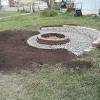 If you're putting in a seating area and a walkway leading to the fire pit, you've got a whooooole lotta digging to do. 3