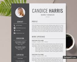 Professional Resume Template For Ms Word Clean Cv Template Design Cover Letter Modern Resume Format Creative Resume 1 3 Page Job Resume Teacher Resume Editable Resume Instant Download Candice Resume Thedigitalcv Com