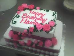 Single Layer Birthday Cake For Teenager Boy Images Stacked Sheet Cake With Cascading Pink Roses Red Pink Double Layer Cake Cake Sheet Cake