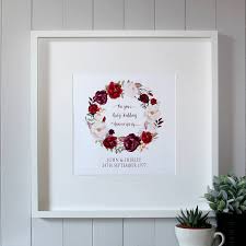 Put together a playlist with songs from the era of the marriage date. 40th Wedding Ruby Anniversary Gifts Notonthehighstreet Com