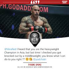 We're going to see vitor belfort absolutely obliterate brandon vera in 2021 and that's kinda funny. One Championship Bound Tyrone Spong Calls Out One Heavyweight World Champion Brandon Vera Mma