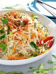 Vermicelli Noodle Salad Recipe Vermicelli Recipes Asian Recipes Vermicelli Noodles